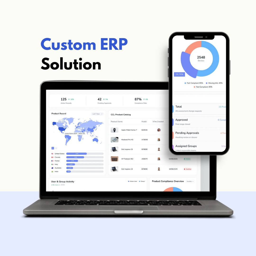 Custom ERP Solution for Enterprise Resource Planning