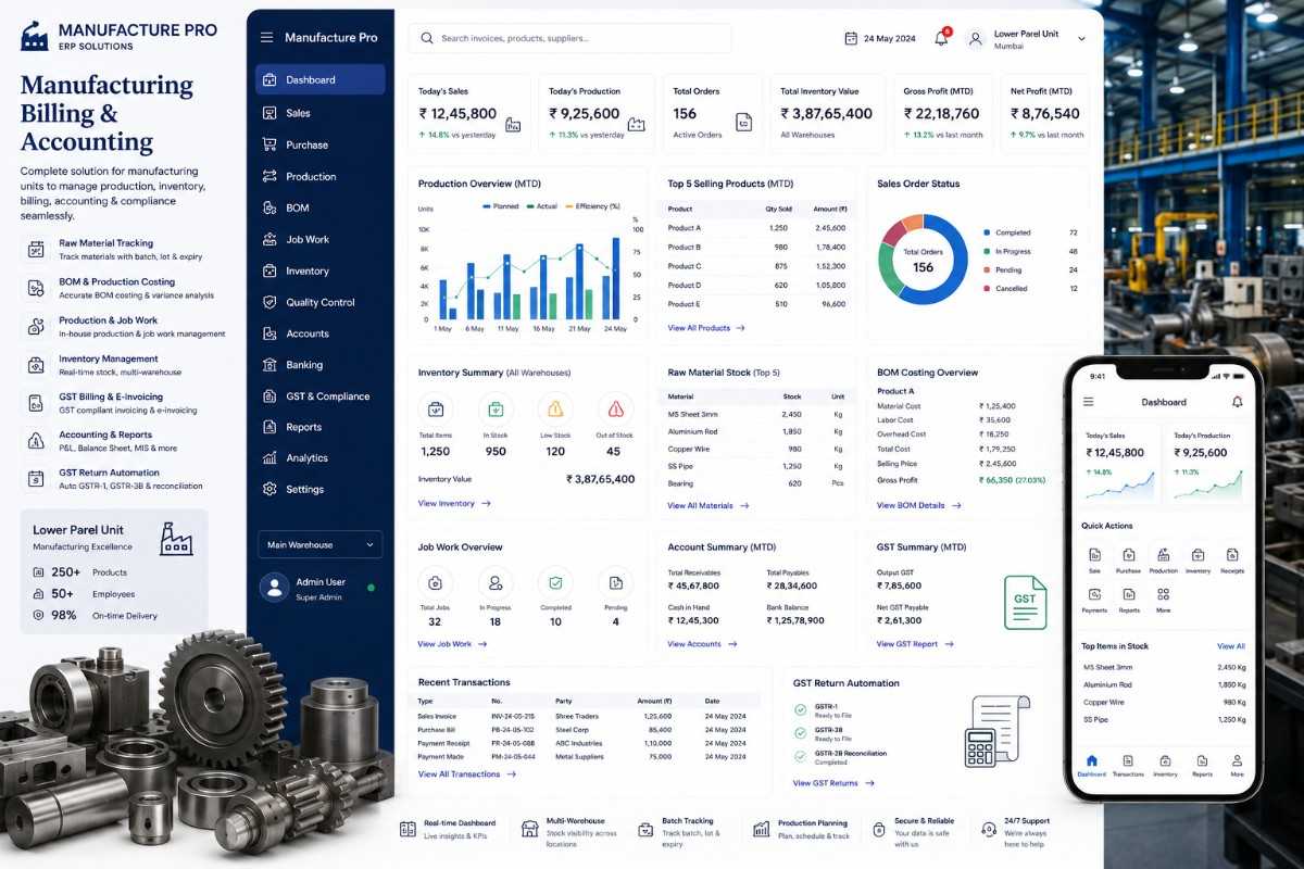 Manufacturing ERP Project