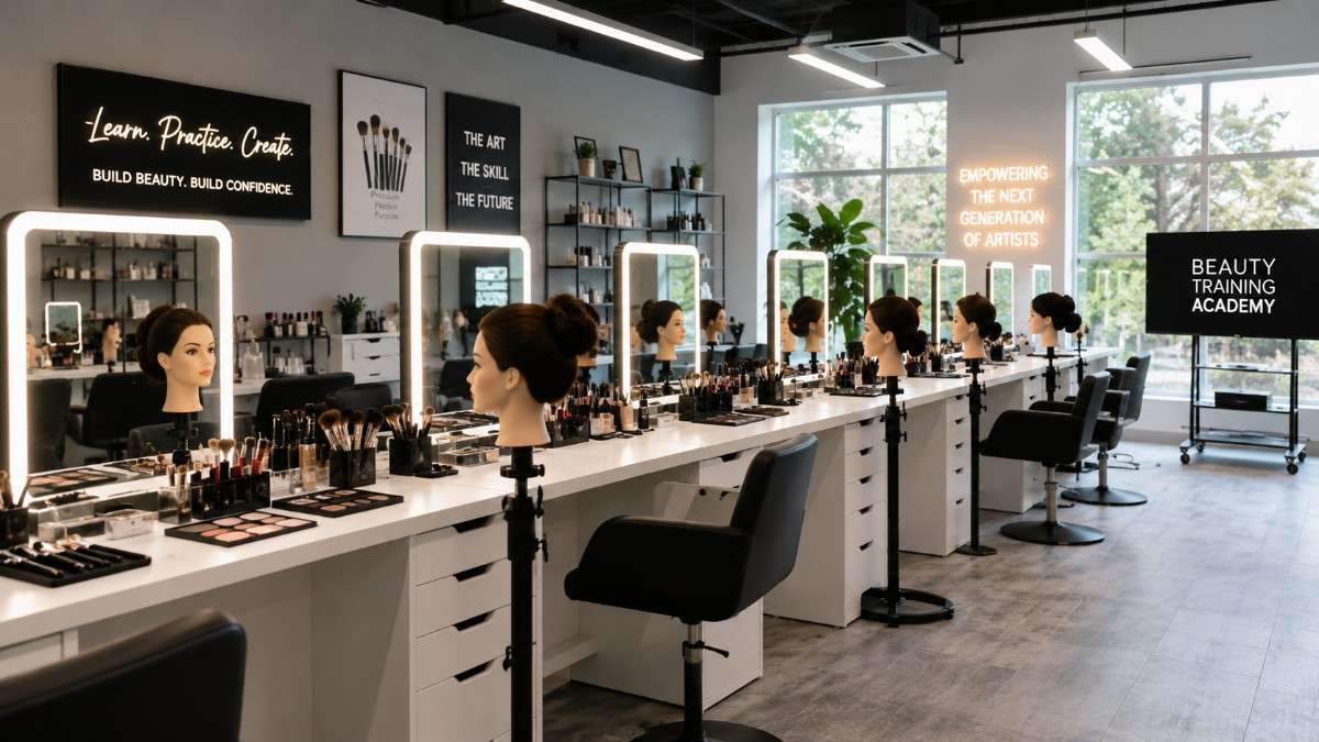 Beauty academy management software dashboard