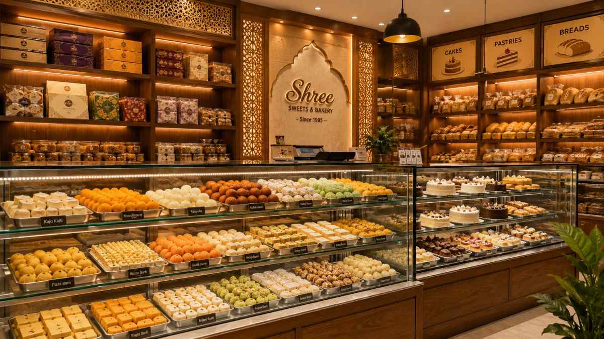 Bakery and sweet shop management software dashboard