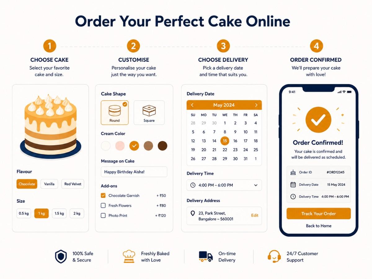 Custom cake ordering platform project