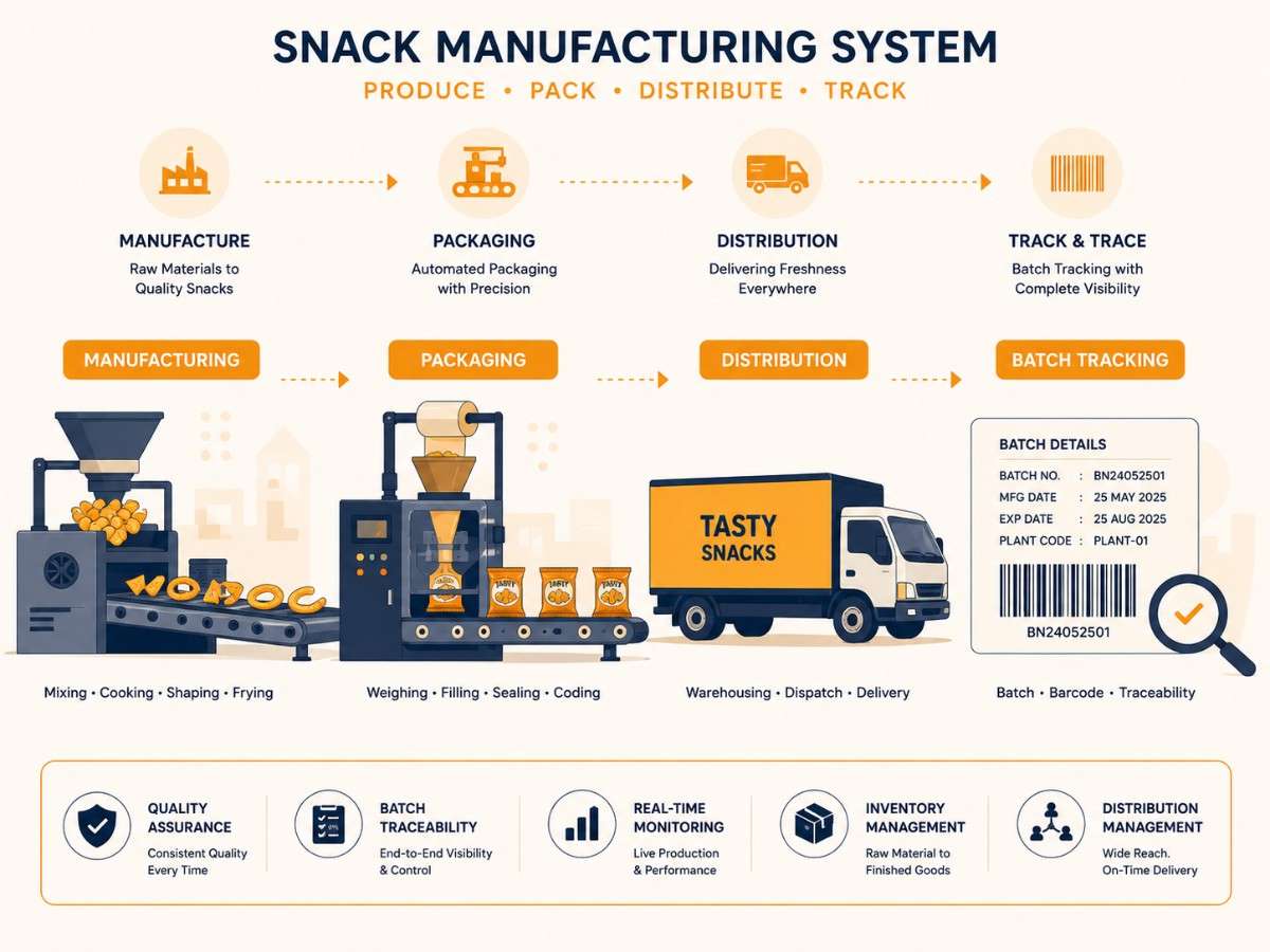 Namkeen and snack manufacturing software project