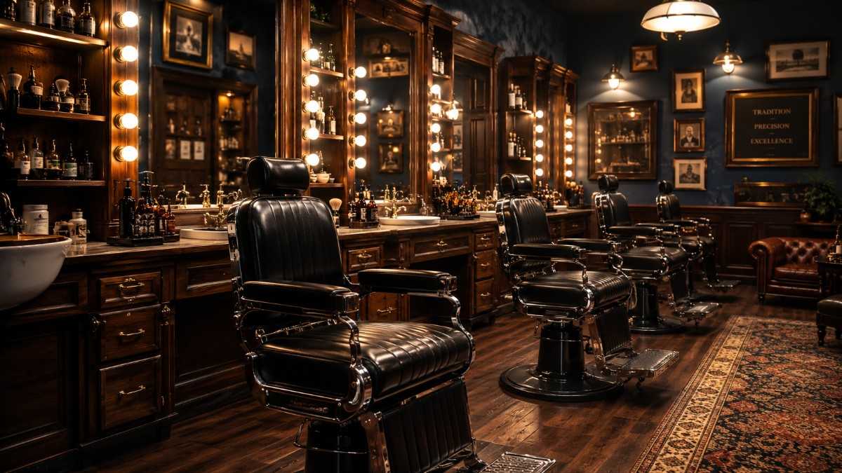 Barbershop management software dashboard