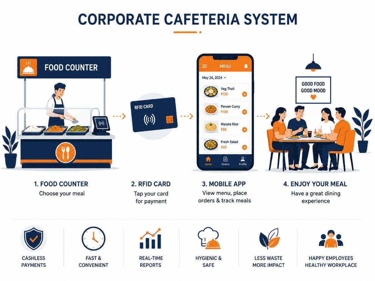 Corporate cafeteria management system