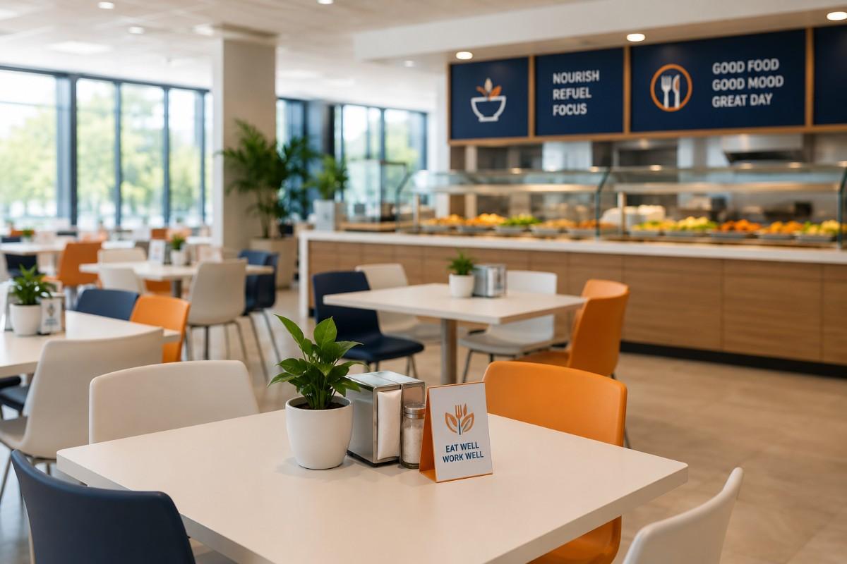 Modern corporate canteen managed with SITS software