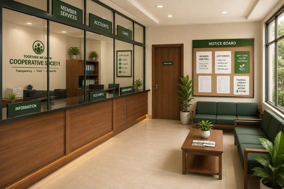 Cooperative society office using SITS software