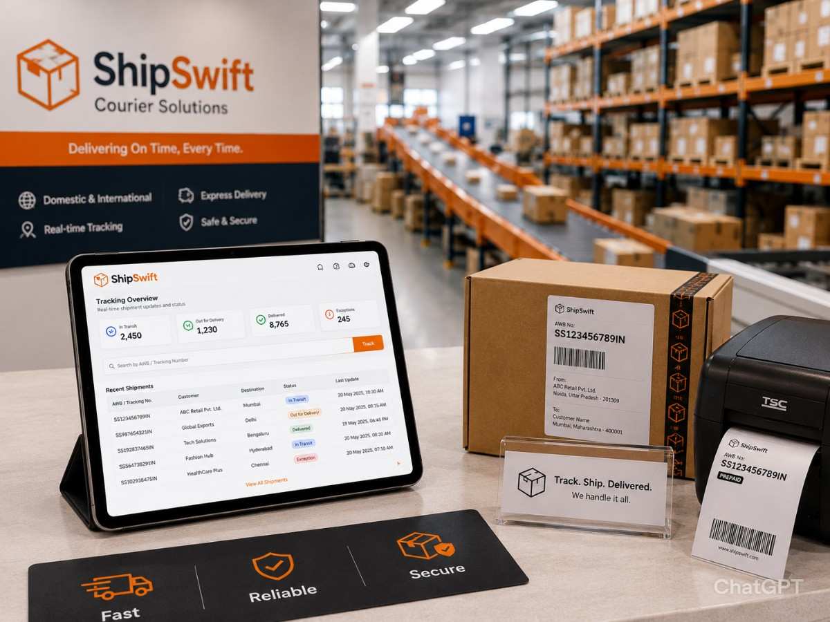 Courier company using SITS management software