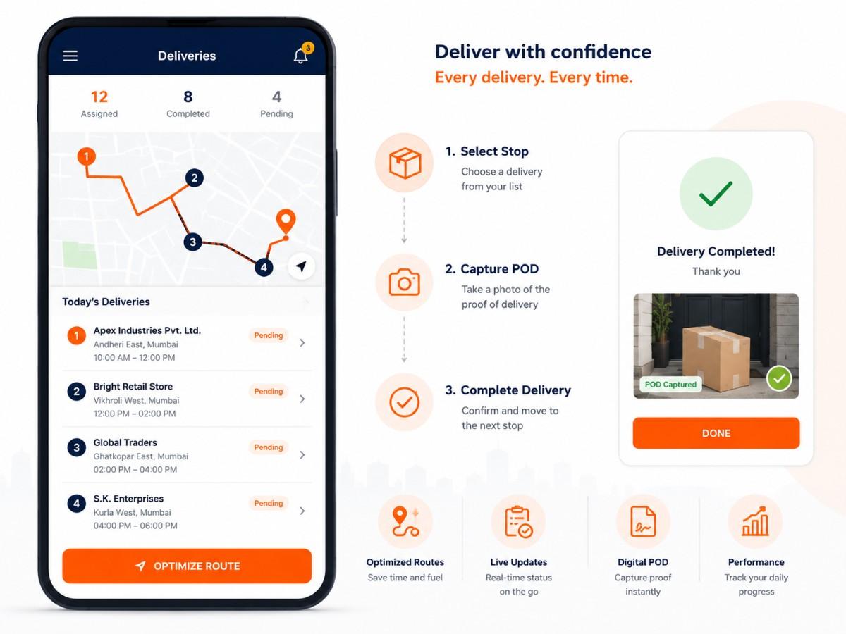 Last-mile delivery app