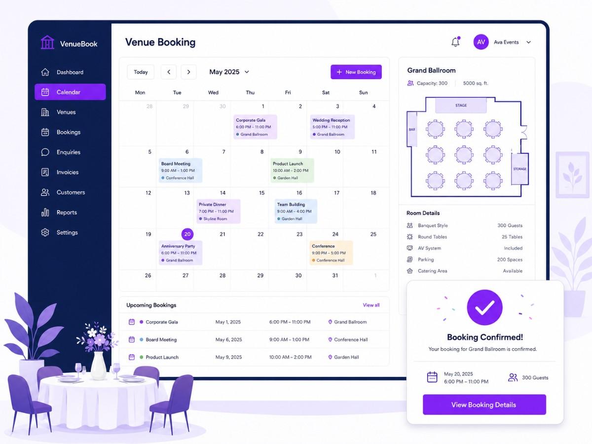 Venue booking system project