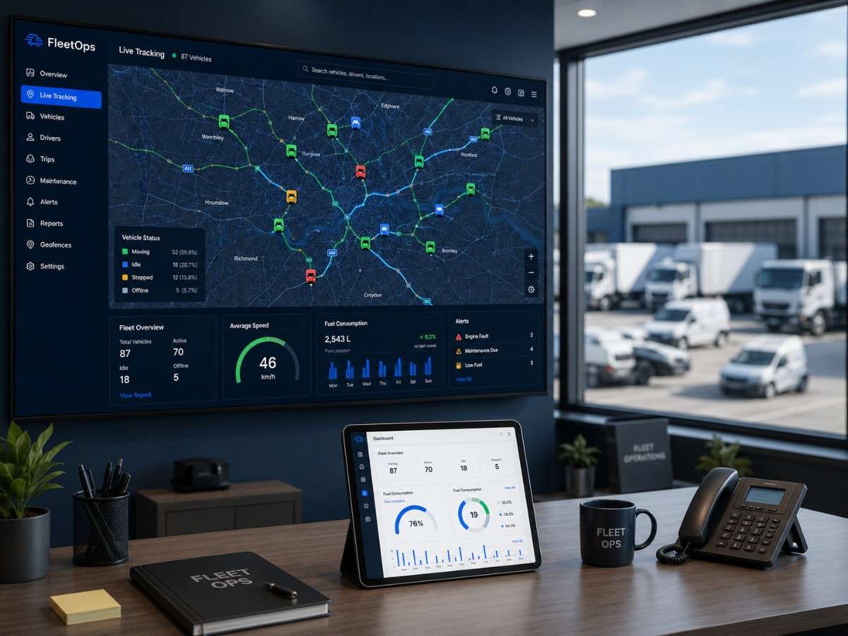 Fleet operations using SITS tracking software