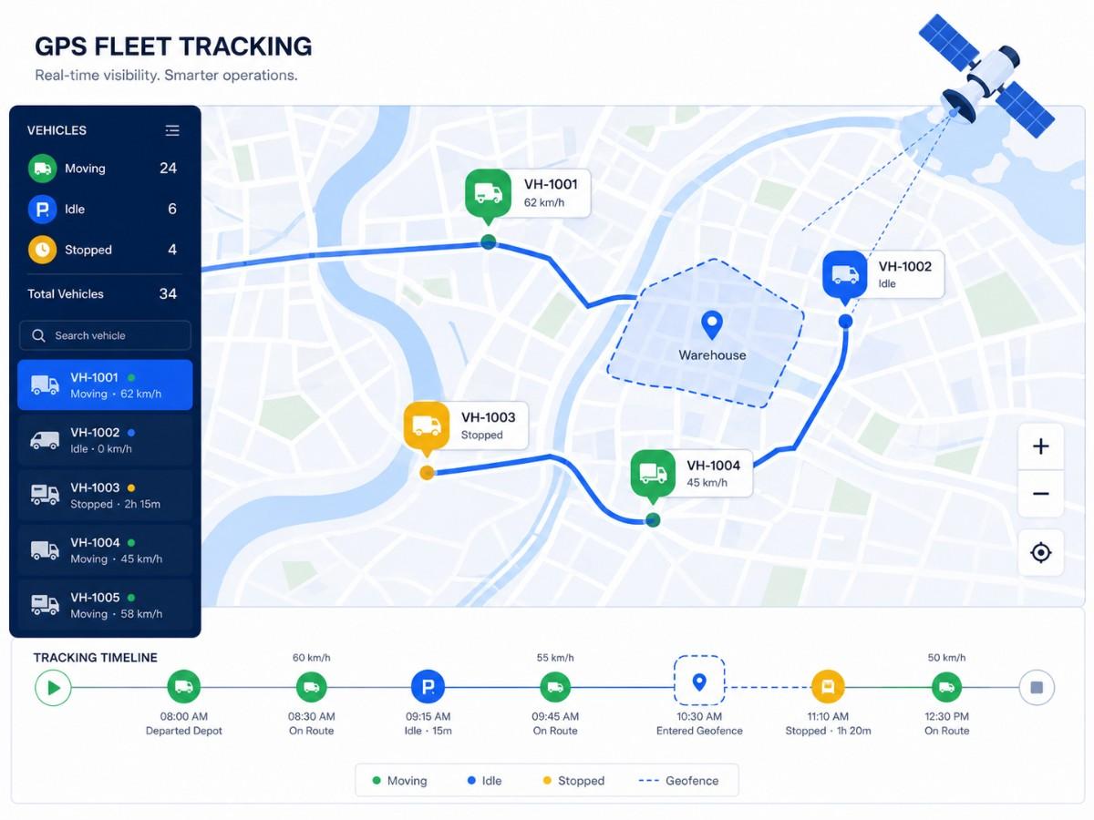Fleet GPS tracking project