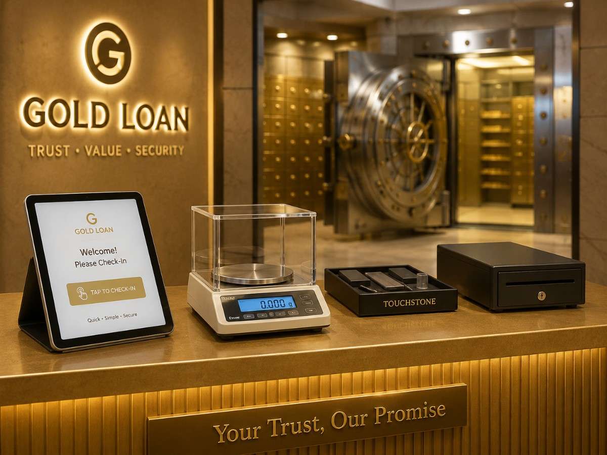 Gold loan office using SITS management software