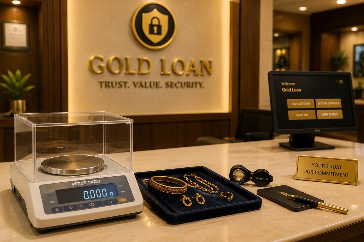 Gold loan office using SITS software