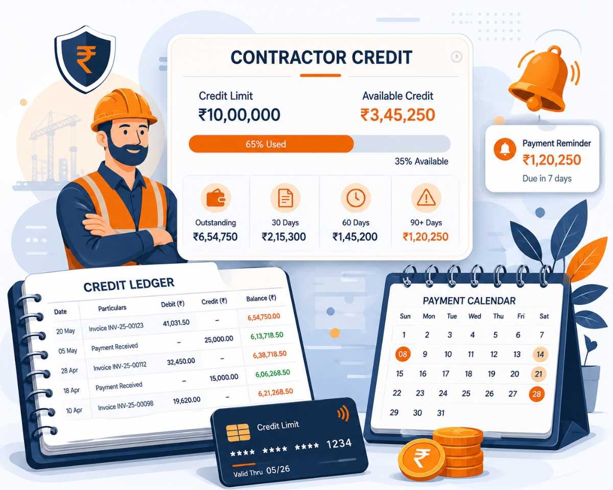 Contractor credit management project
