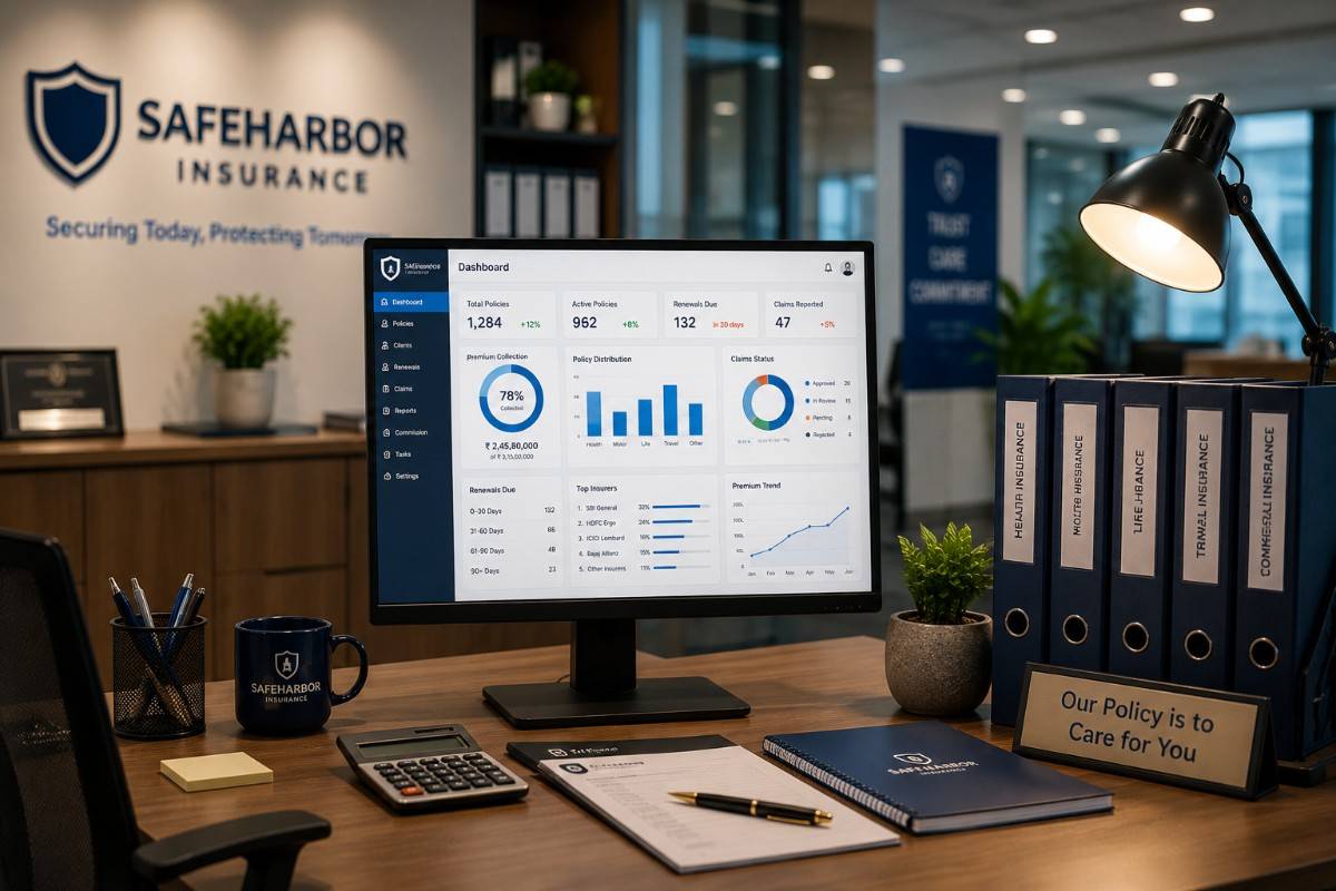 Insurance agency office using SITS software