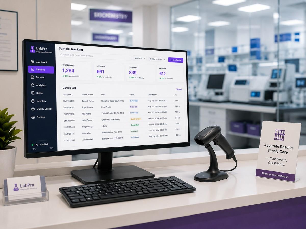 Diagnostic lab using SITS management software