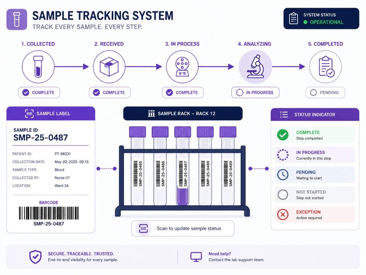 Lab sample tracking project