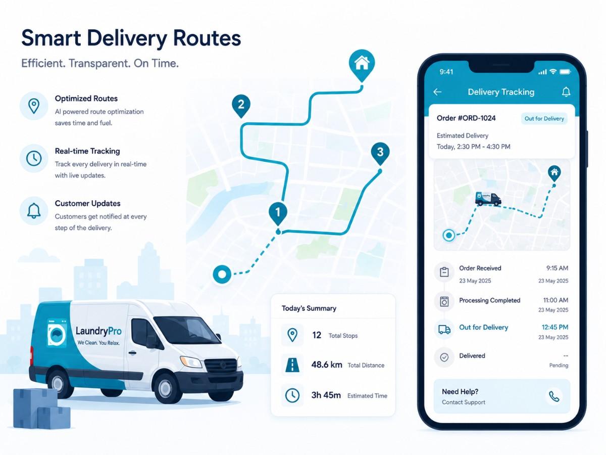 Laundry delivery management