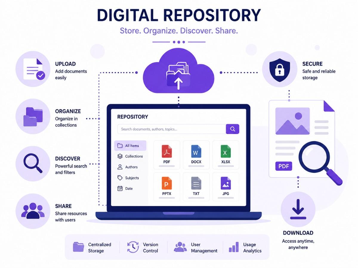 Digital library repository