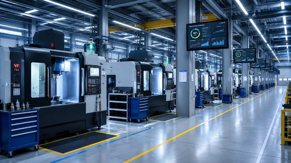 Manufacturing execution system software dashboard