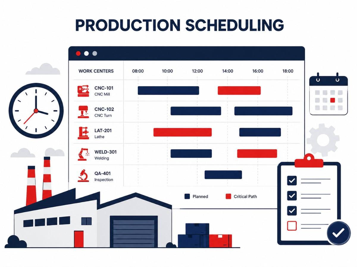 Production scheduling system project