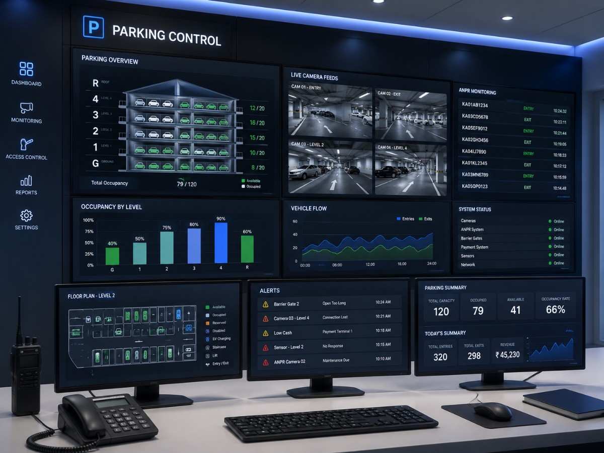 Smart parking facility using SITS software