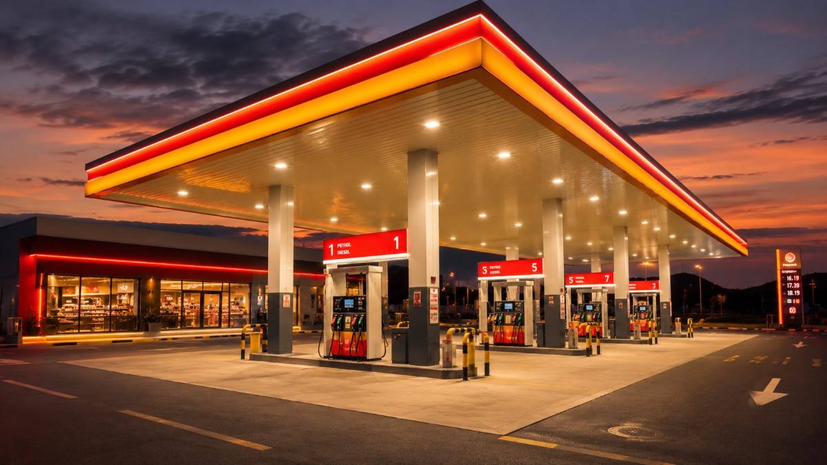 Petrol pump fuel station management software dashboard