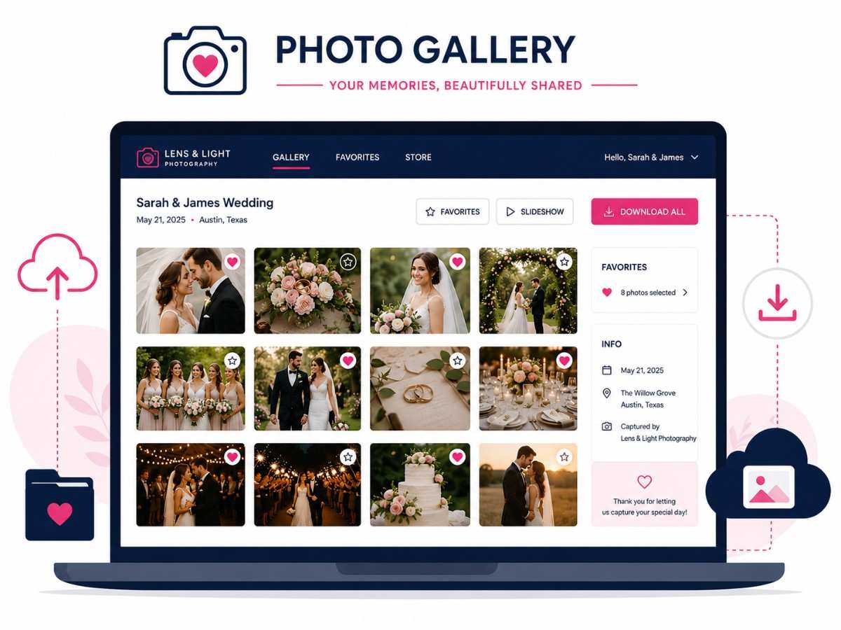 Photo gallery delivery portal