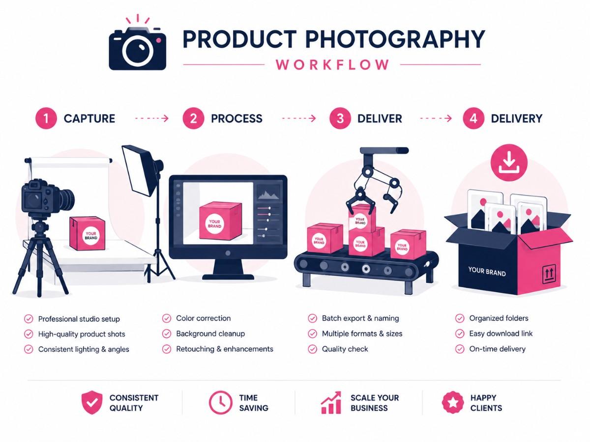 Product photography workflow