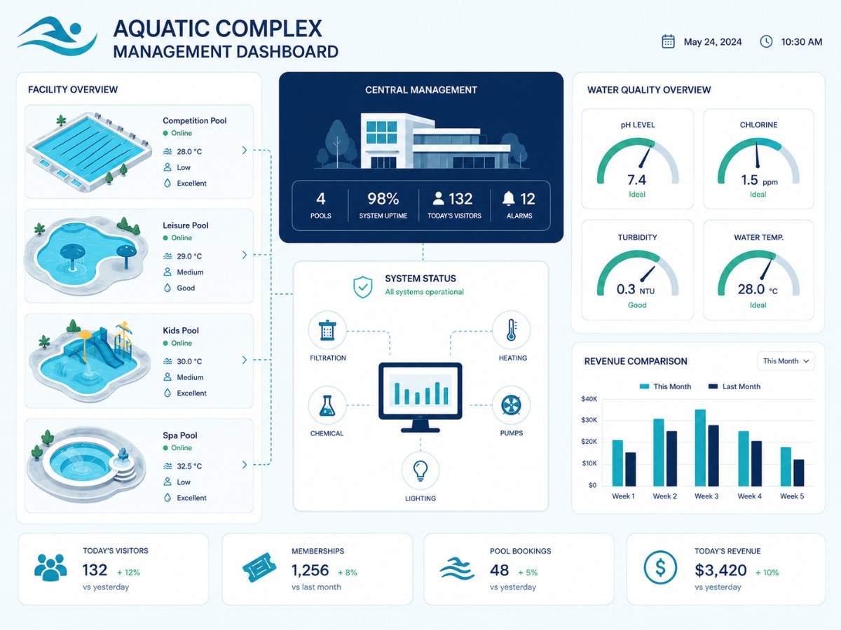 Aquatic complex management project