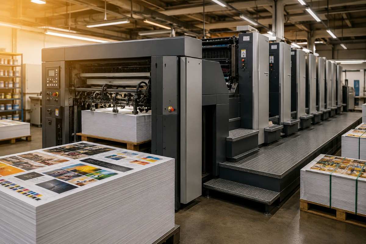 Printing press production floor
