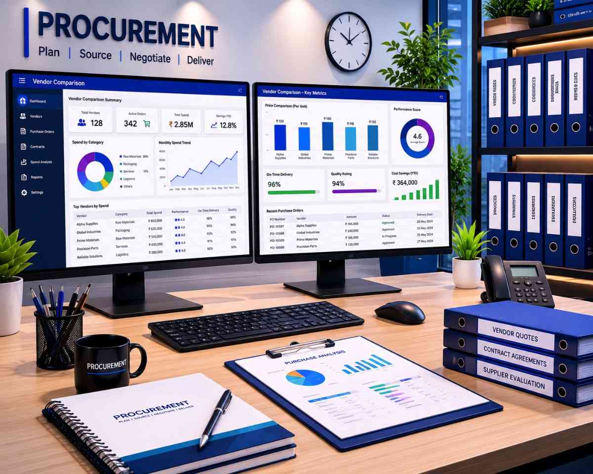 Procurement team using SITS software