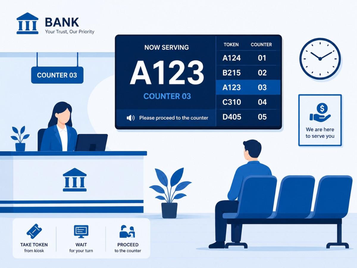Bank branch queue management