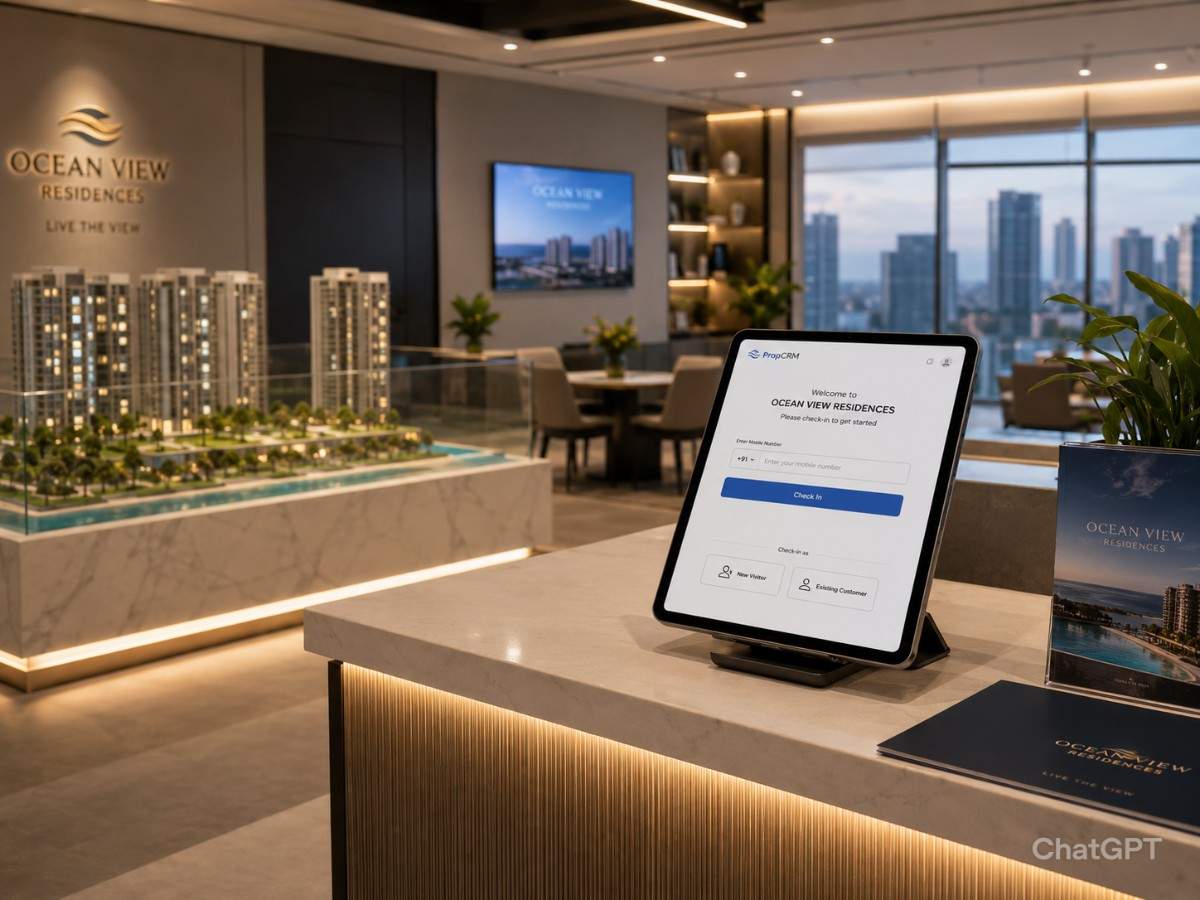 Real estate team using SITS CRM software on laptop