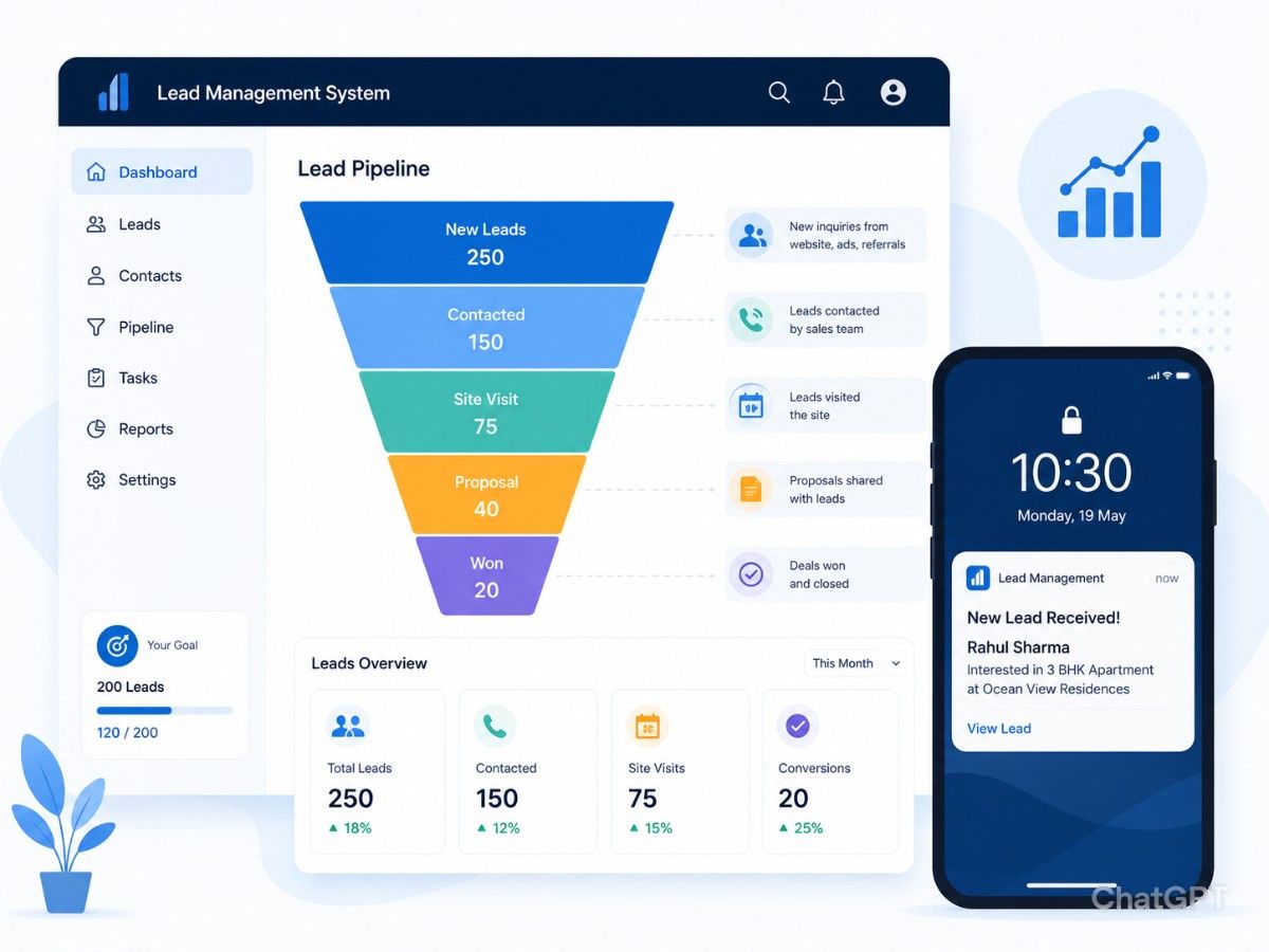 Real estate lead management project