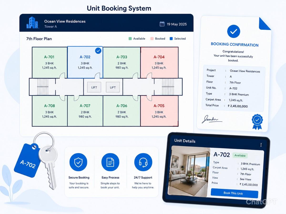 Real estate booking engine project