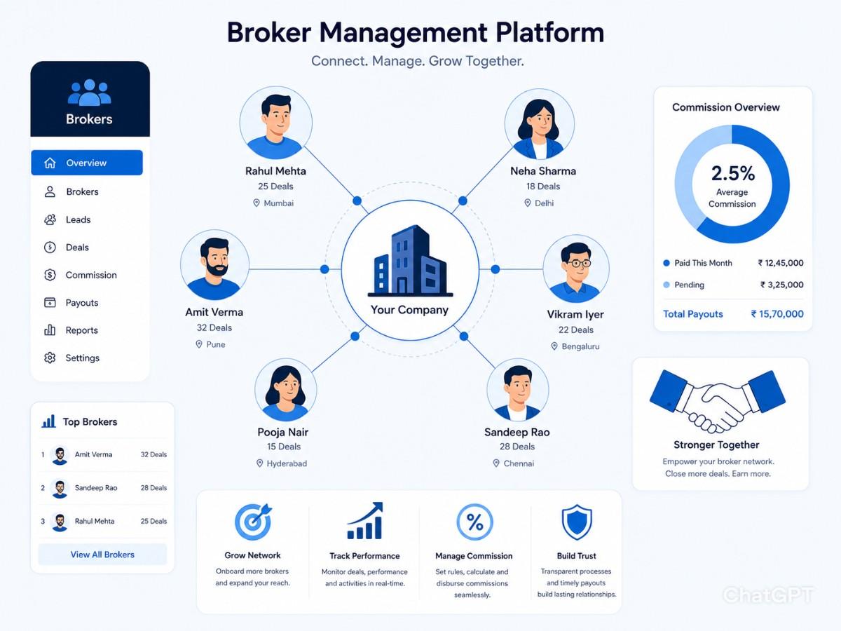 Broker commission management