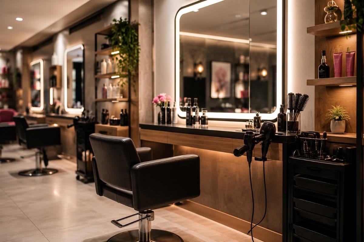 Happy salon owner using SITS software