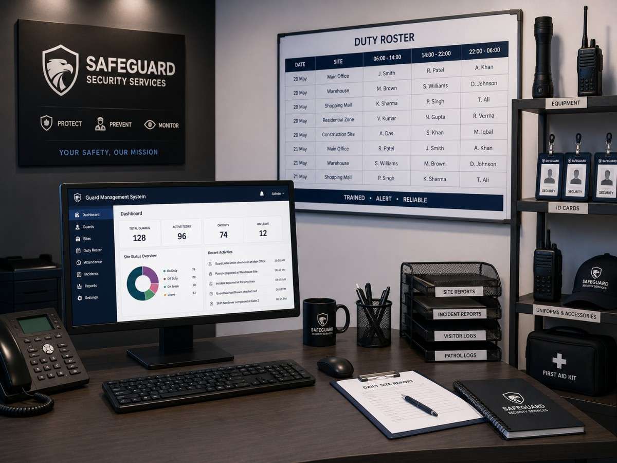 Security control room using SITS management software