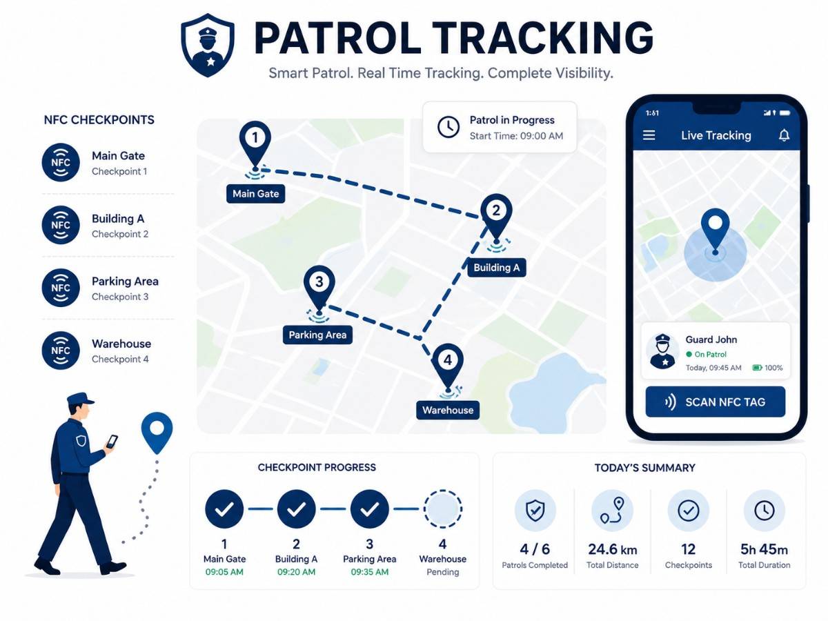 GPS patrol tracking project