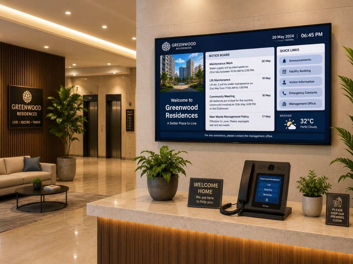 Apartment complex using SITS society management software