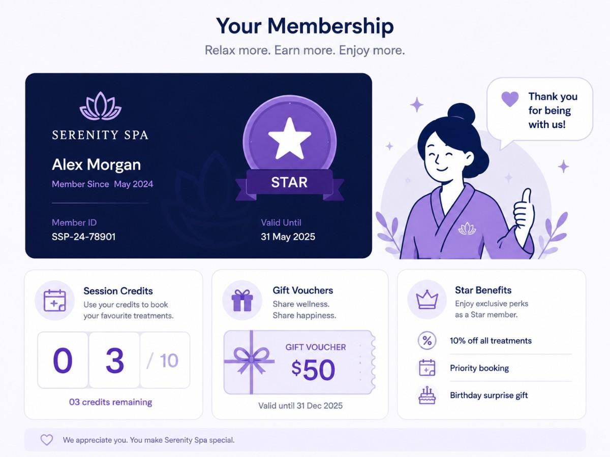 Spa membership management