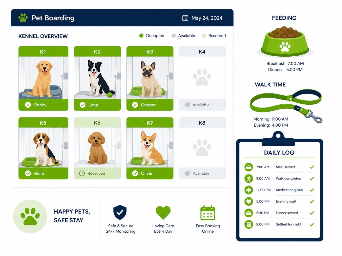 Pet boarding system project