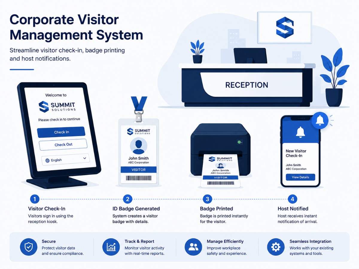 Corporate visitor management system