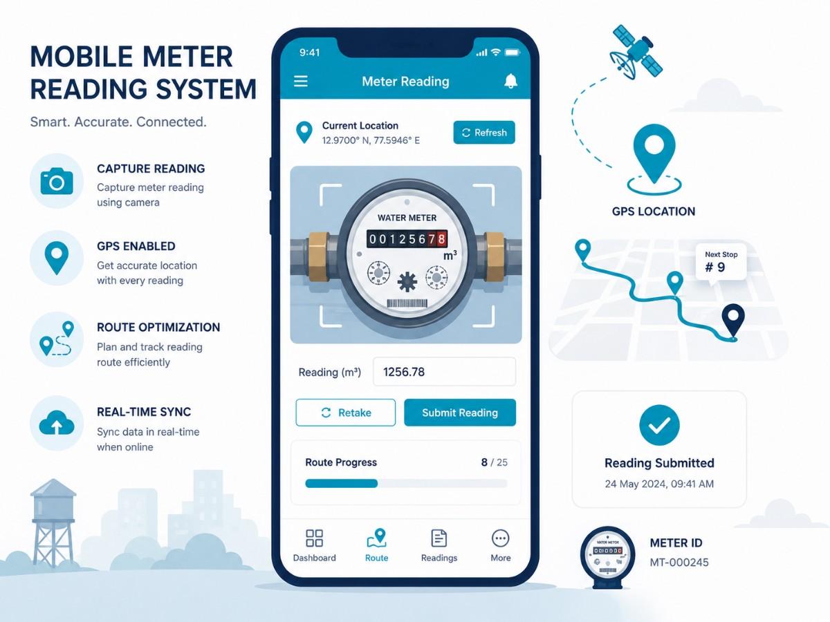 Meter reading mobile app