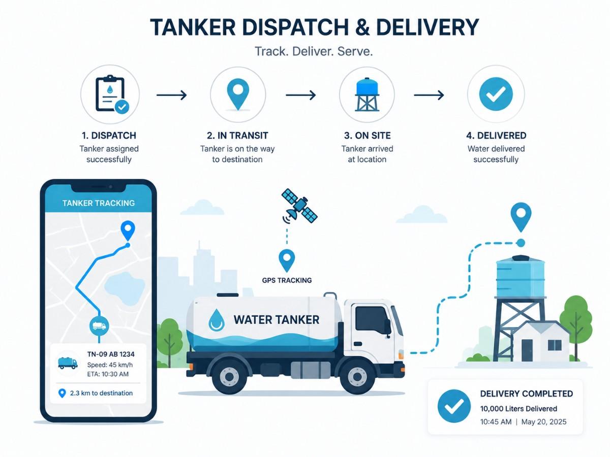 Water tanker management system