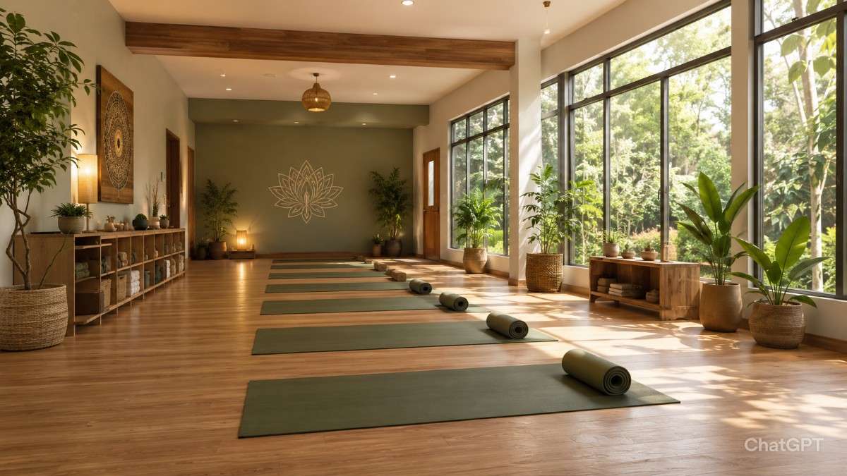 Yoga studio management software dashboard