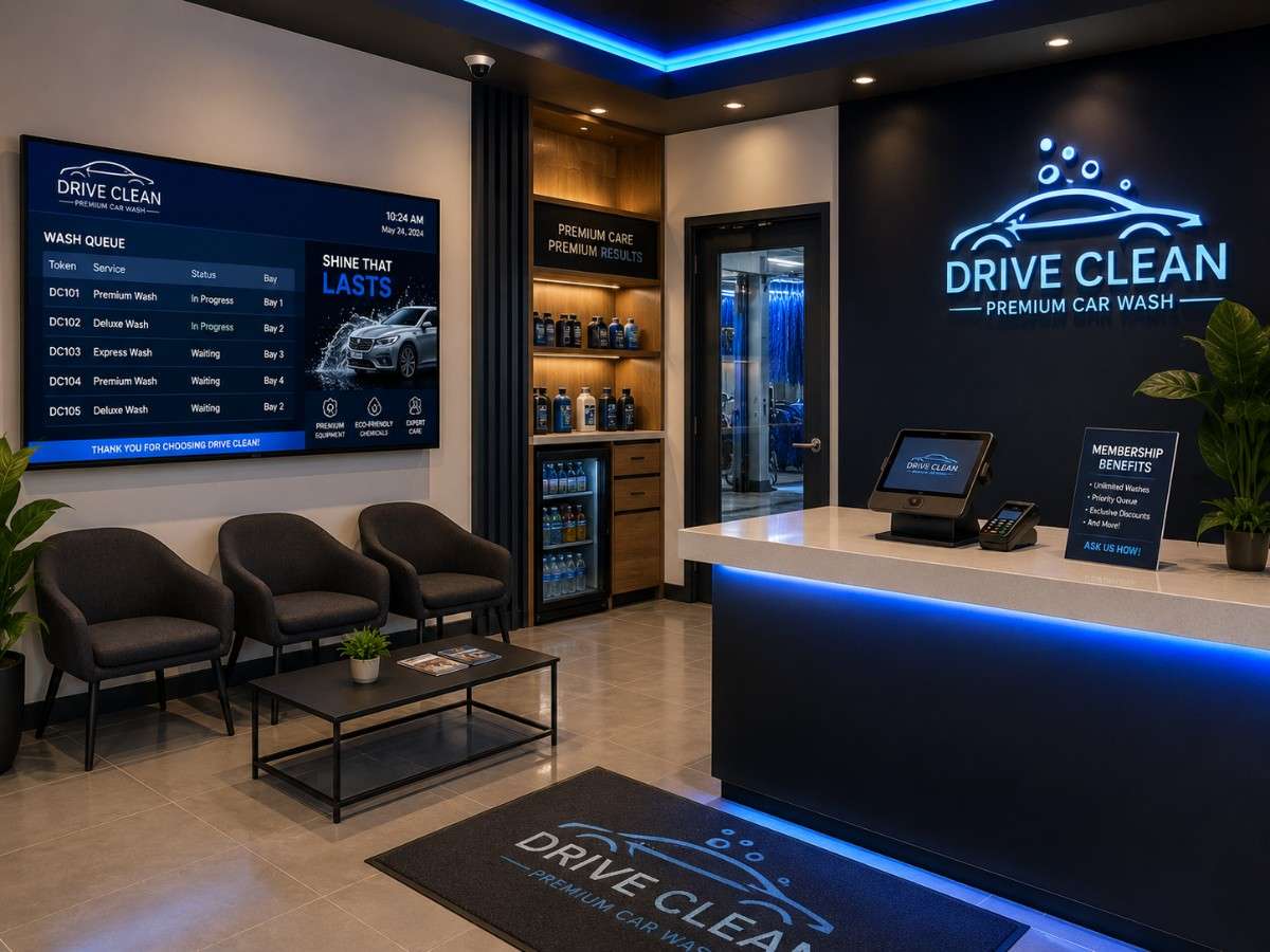 Car wash centre using SITS management software