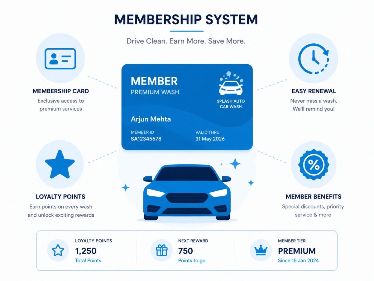 Car wash membership system project