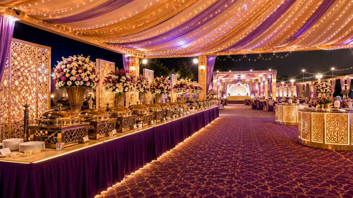 Catering management software dashboard for event bookings